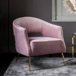 Barletta Armchair Dusky Velvet The Barletta Is A Stunning Armchair Upholstered In Dusky Velvet And