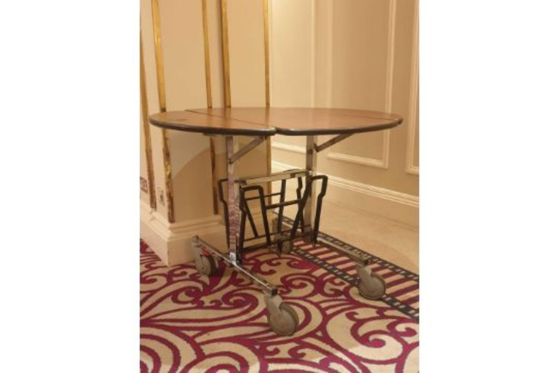 2 x Room Service mobile Table 92x 108x 78cm