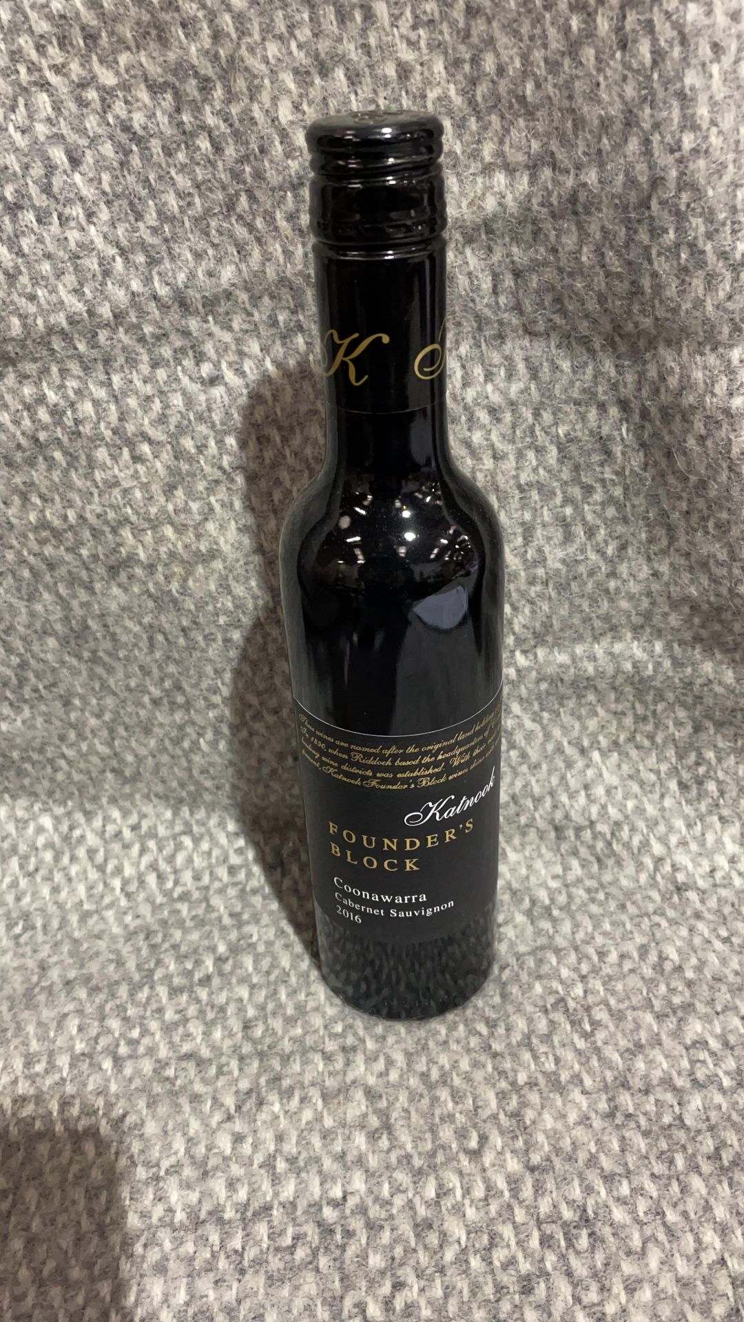 Founder's Block Cabernet Sauvignon 2016 375ml ( Bid Is For 1x Bottle Option To Purchase More)