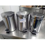 3 x 5ltr Brabantia bins