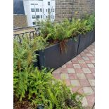 2 x composite planters 150 x 25 x 80cm