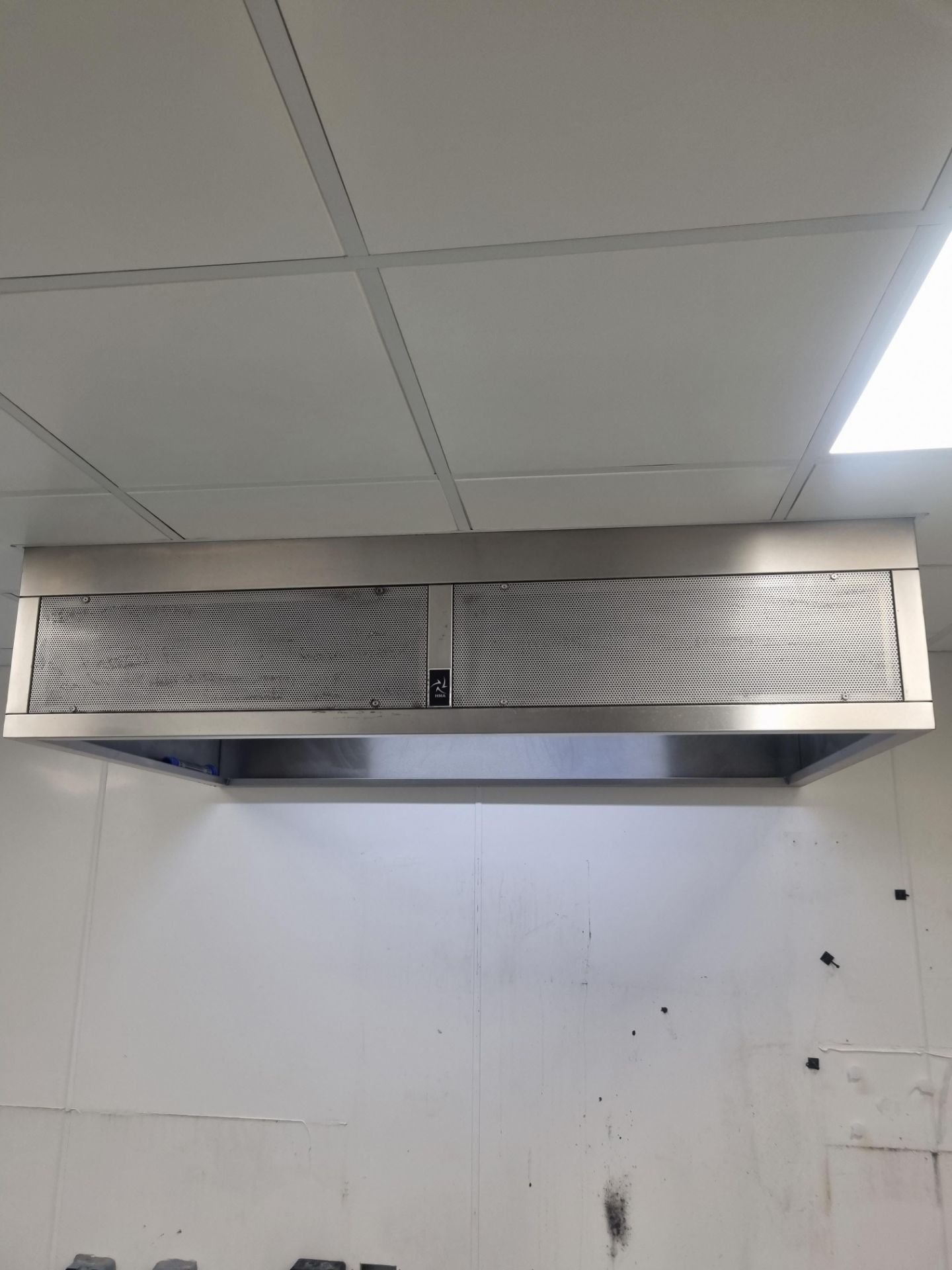 HMA Ventilation stainless steel canopy manufactured from 304 grade Stainless Steel 180 x 115cm ( - Bild 2 aus 2