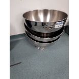 3 x stainless steel punch bowls