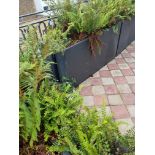 2 x composite planters 150 x 25 x 80cm