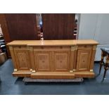 Arthur Brett Burr Maple Credenza with drawers and cupboards with heaps of detail Height 92cm Width