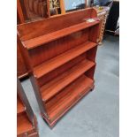 Arthur Brett Mahogany Standing Bookshelf To Have X Antique Finish Mahogany Standing Open Bookcase