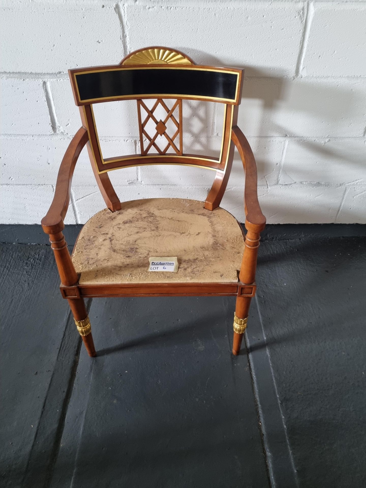 Arthur Brett Russian Arm Chair unupholstered Russian-Style Arm Chair A Stunning Cherrywood Dining