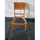Arthur Brett Maple Unupholstered Seat Thomas Hope Style Dining Side Chair Featuring An Elegantly