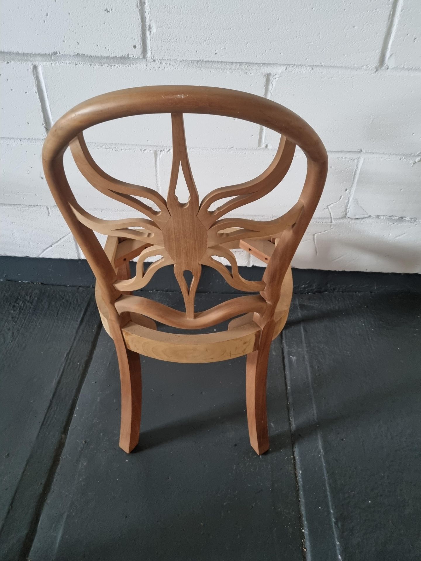 Arthur Brett Unupholstered & Unfinished Sunburst Side Chair George III Style The Unusual Design - Image 2 of 5