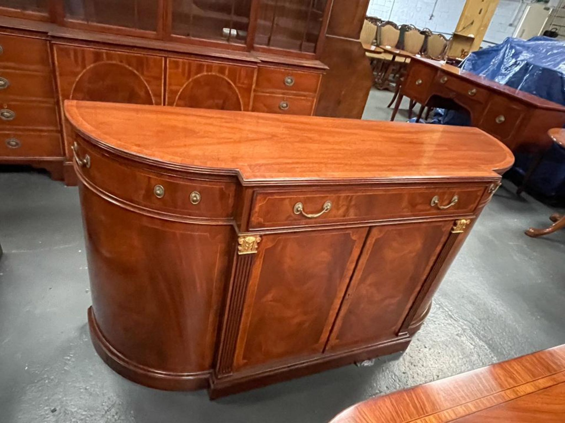 Arthur Brett Mahogany Commode In Antique X Finish stunning detail and eye catching curves Height