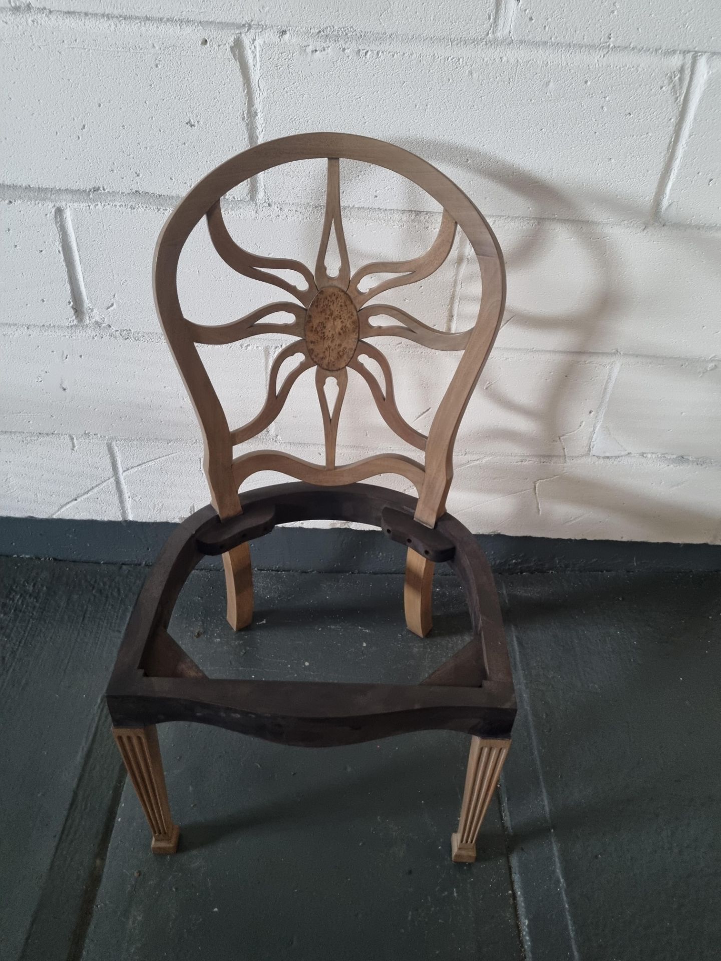 Arthur Brett Unupholstered Sunburst Side Chair George III Style The Unusual Design For These