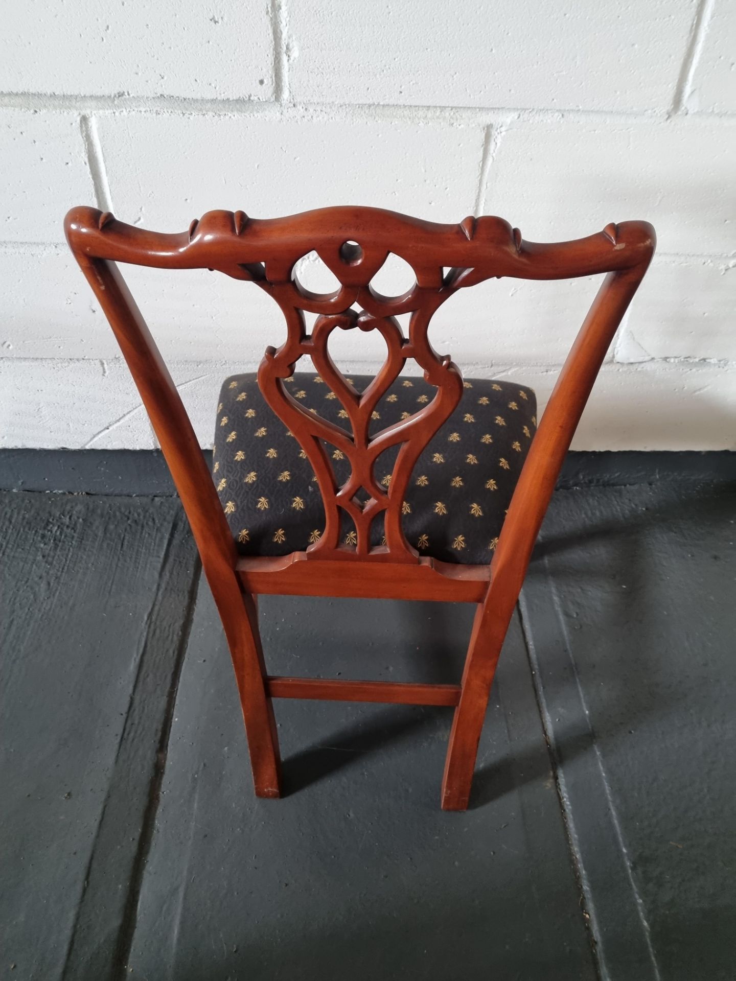 Arthur Brett Mid-Georgian Style Mahogany Dining Side Chair With Subtly Carved Detail And With An - Image 2 of 3