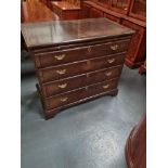 Arthur Brett Superb Walnut Chest Of Drawers With Slide In X Antique Finish Highly Figured Burr