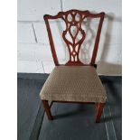 Arthur Brett Mid-Georgian Style Mahogany Dining Side Chair With Subtly Carved Detail And With A