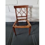 Arthur Brett Side Chair Bespoke Unupholstered Sheraton-Style Cherrywood Armchair With Tulip-Wood