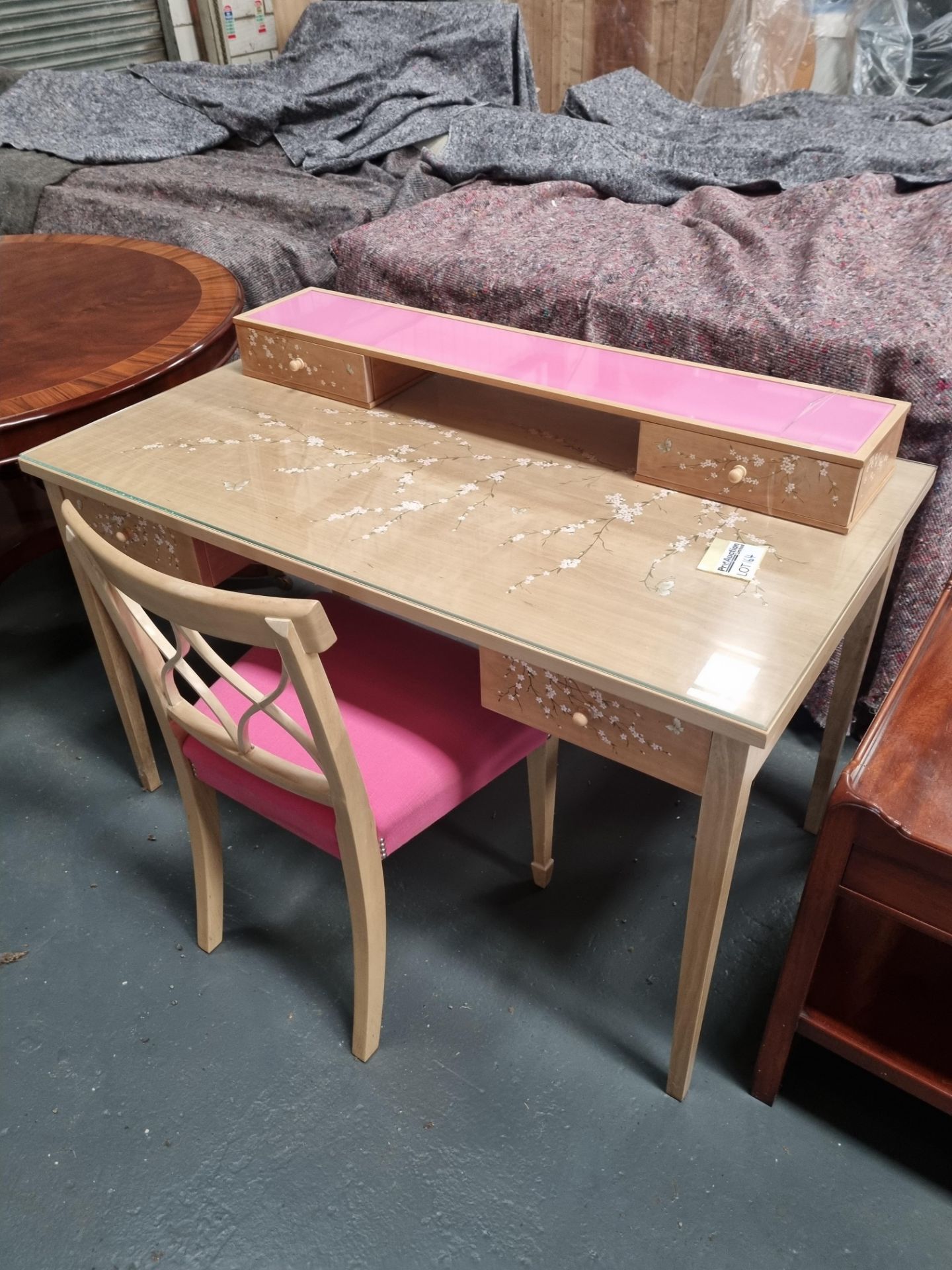 Blossom Dressing Table Cherry Blossom Dressing Table An Exquisite Bleached Cherry Dressing Table - Image 2 of 5