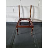 Arthur Brett Rosewood Side Chair Bespoke Unupholstered Regency-Style Rosewood Colour & Gilt Chair.