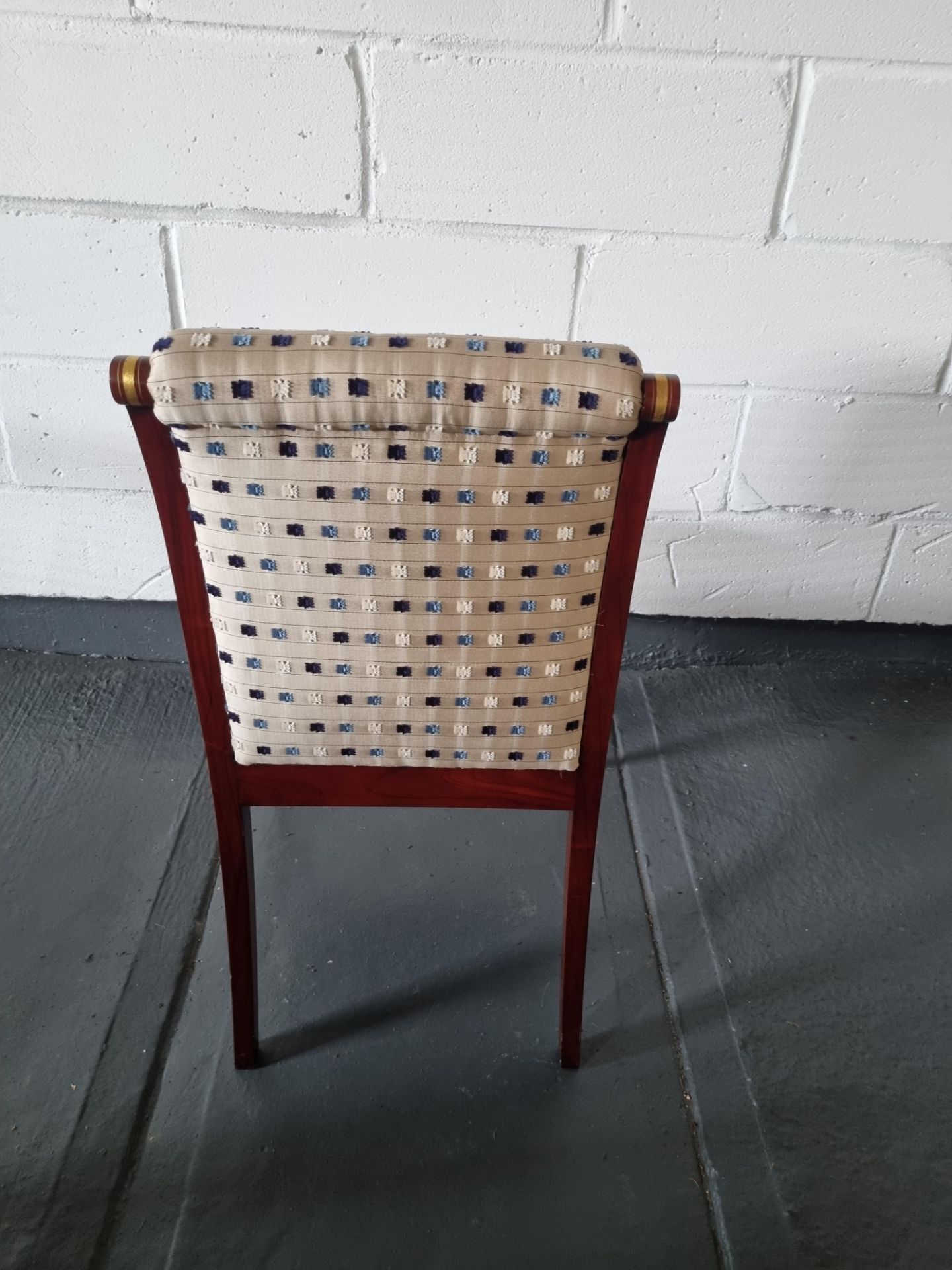 Arthur Brett Rosewood Side Chair Bespoke Beige Upholstery Regency-Style Rosewood Colour & Gilt - Image 5 of 6