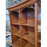 Arthur Brett Gothic open bookcase Height 213cm Width 115cm Depth 48cm