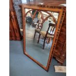 Arthur Brett Gothic Oak Mirror Height 102cm Width 66cm Depth 2.5cm
