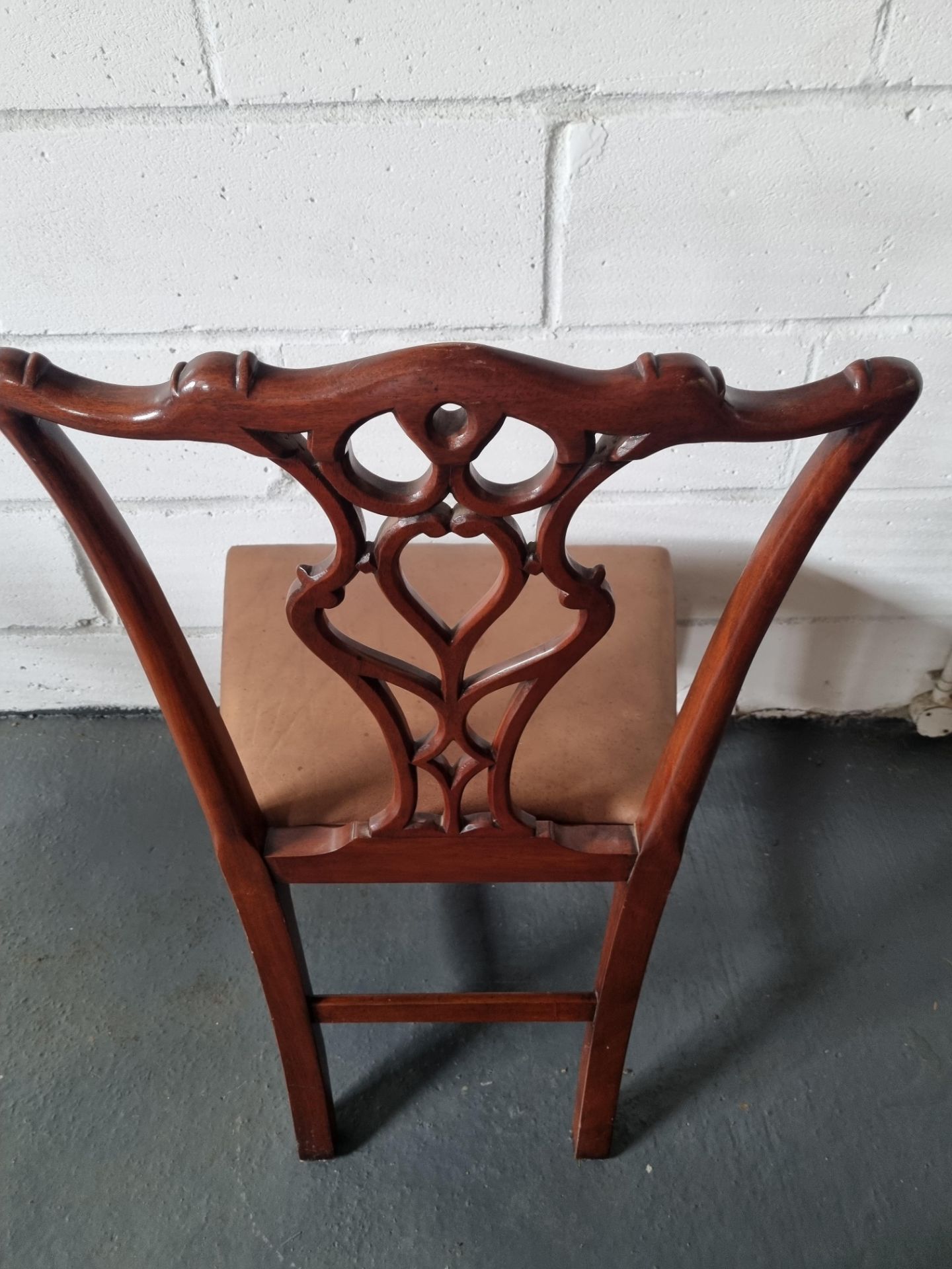 Arthur Brett Mid-Georgian Style Mahogany Dining Side Chair With Subtly Carved Detail And With An - Image 2 of 3