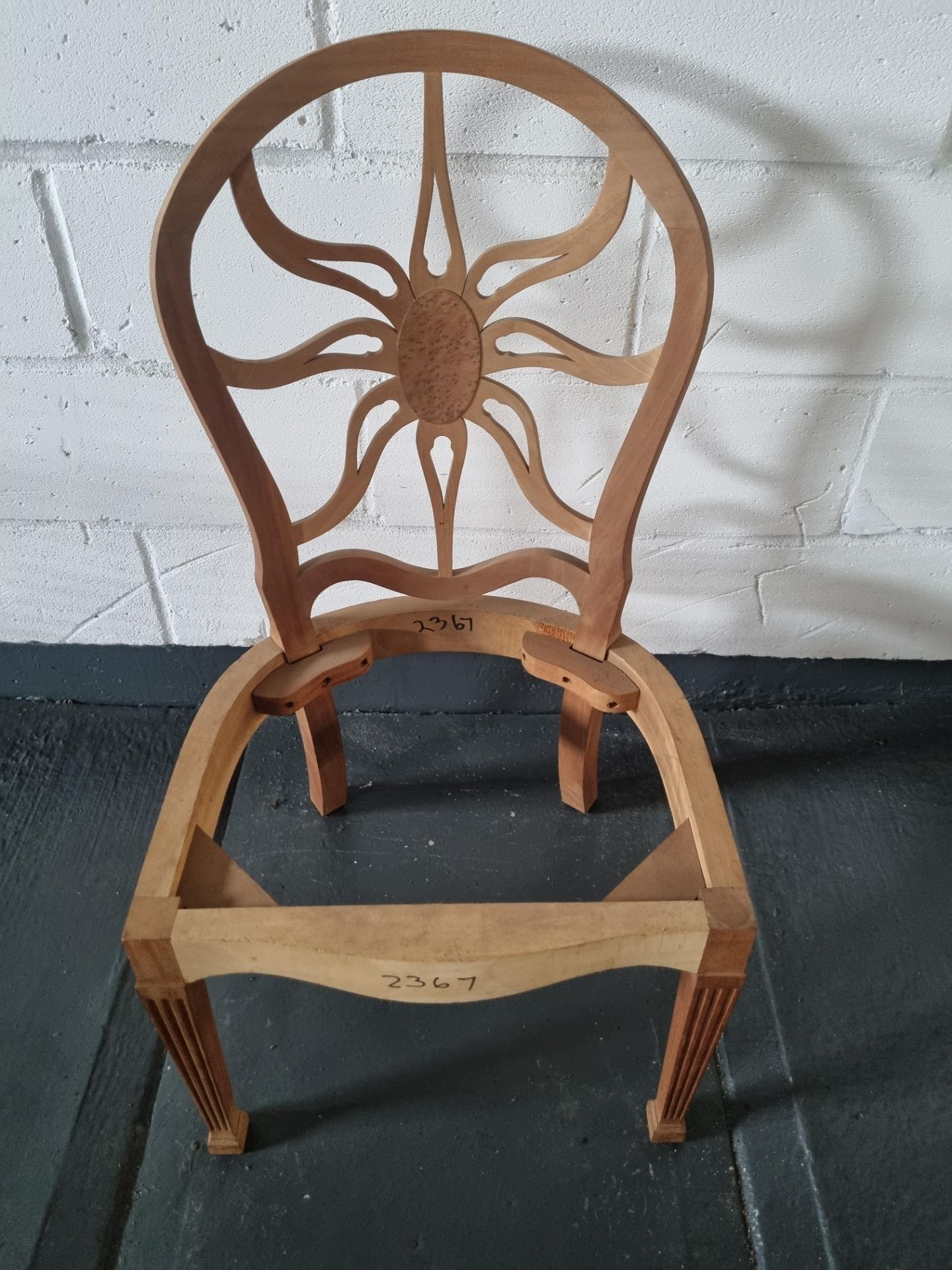 Arthur Brett Unupholstered & Unfinished Sunburst Side Chair George III Style The Unusual Design