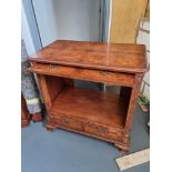 Arthur Brett George II style Burr Walnut TV And DVD Cabinet Resembling A Gentleman's Chest of