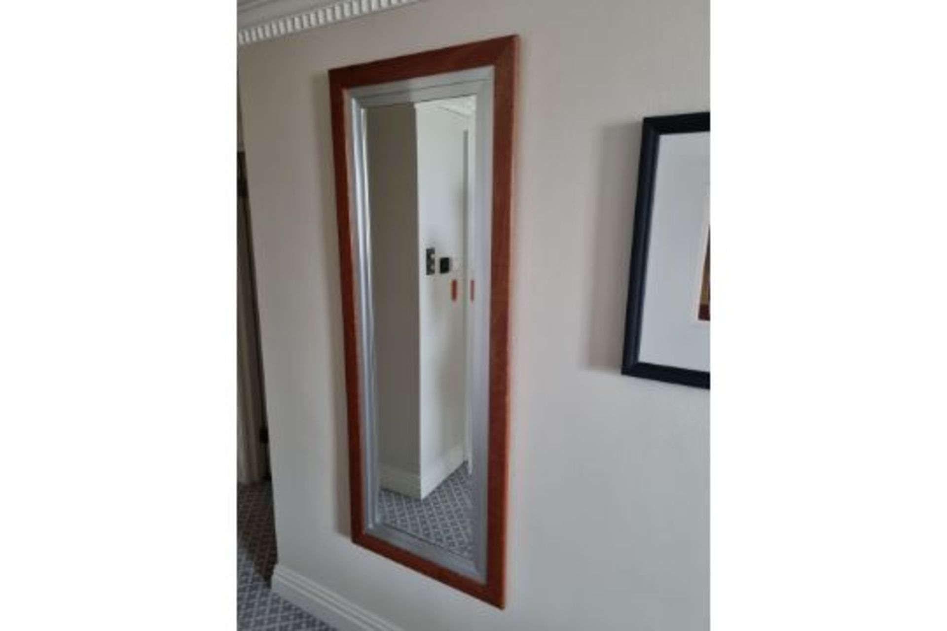 Tambo Design Scotland hand made rectangular mirror silver trim Tambo Designer Mirrors are designed