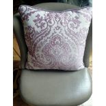 4 x Purple and cream scatter cushion 46 x 50cm