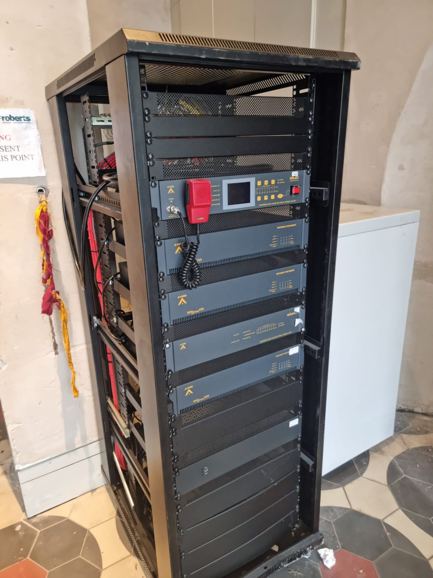 Ateis Networked Voice Alarm and Public Address System racked cabinet system comprising of IDA8C - Image 2 of 7