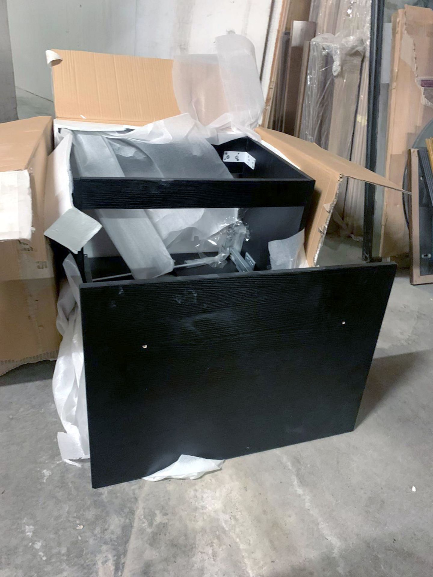 6 x WAW CV600 black vanity sink drawer unit (This lot to be collected from Kensington venue) - Image 3 of 3