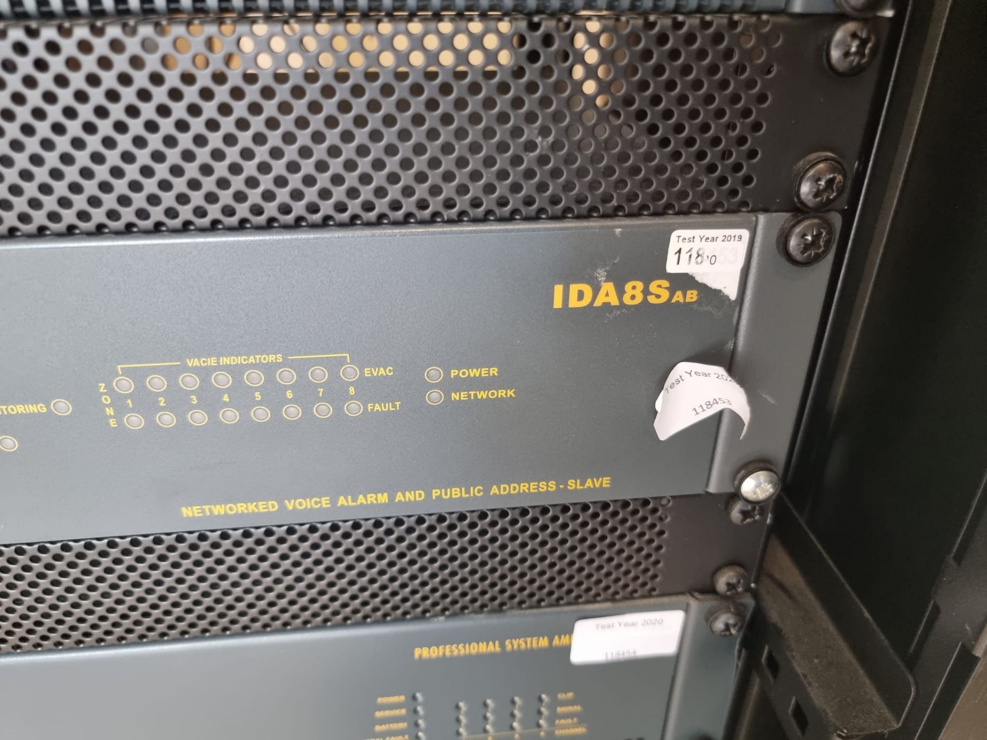 Ateis Networked Voice Alarm and Public Address System racked cabinet system comprising of IDA8C - Image 5 of 7