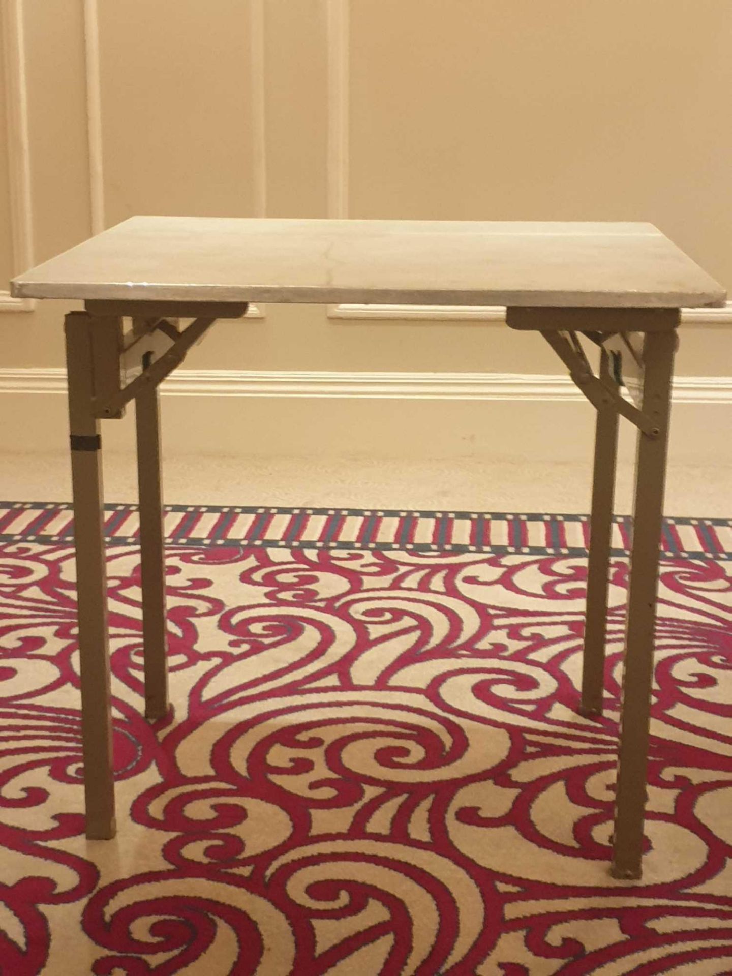 7 x Burgess Folding Flock Padded Square Banquet Table 76x 76x 72cm - Image 2 of 3