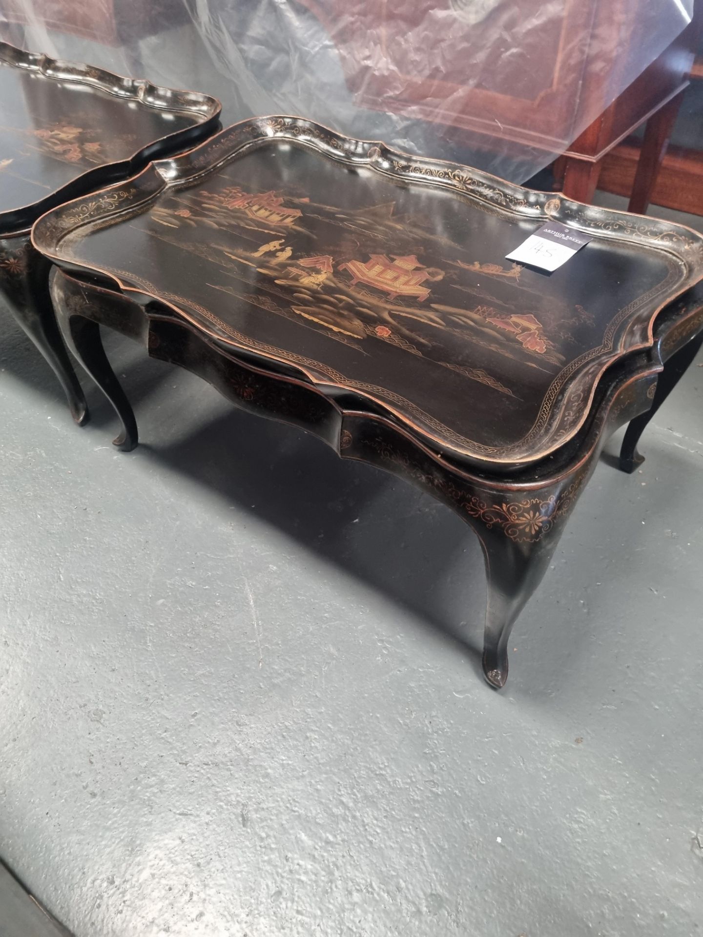 Chinese Tray Table Height 46cm Width 89cm Depth 59cm