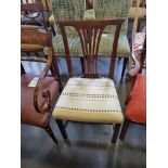 5 X Arthur Brett Mahogany Upholstered Dining Chairs With Lovely Curved Arms Comprising Of 4 X Arm