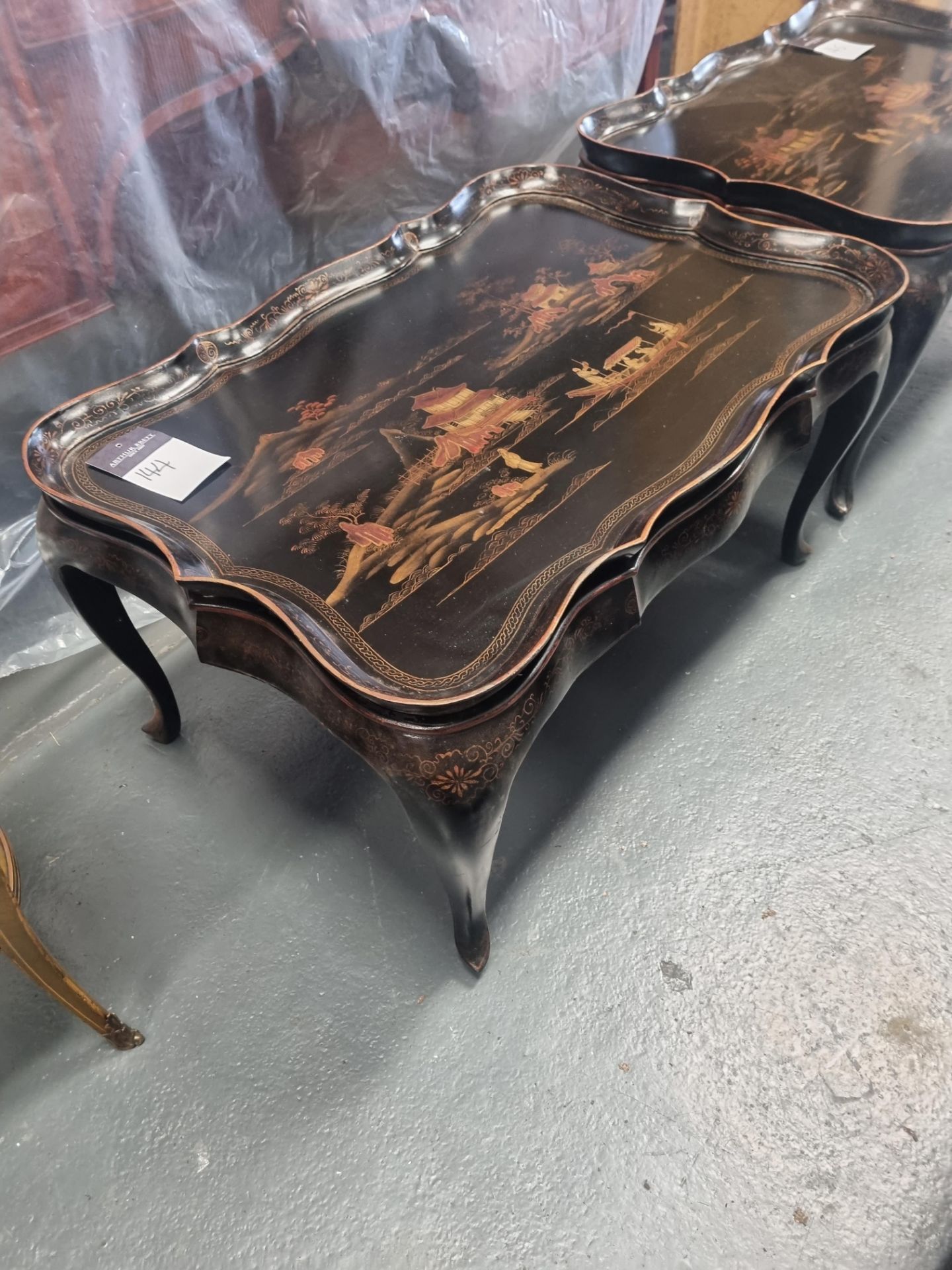 Chinese Tray Table Height 46cm Width 89cm Depth 59cm