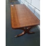 Arthur Brett Mahogany Rectangular Coffee Table On Four Legs (Missing Castor) Height 446cm Width