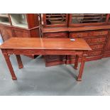 Arthur Brett Mahogany Sofa/Side Table With Fretwork Decorated Front And Sides And Fitted With Two