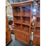 Arthur Brett Gothic Open Bookcase Height 213cm Width 115cm Depth 48cm