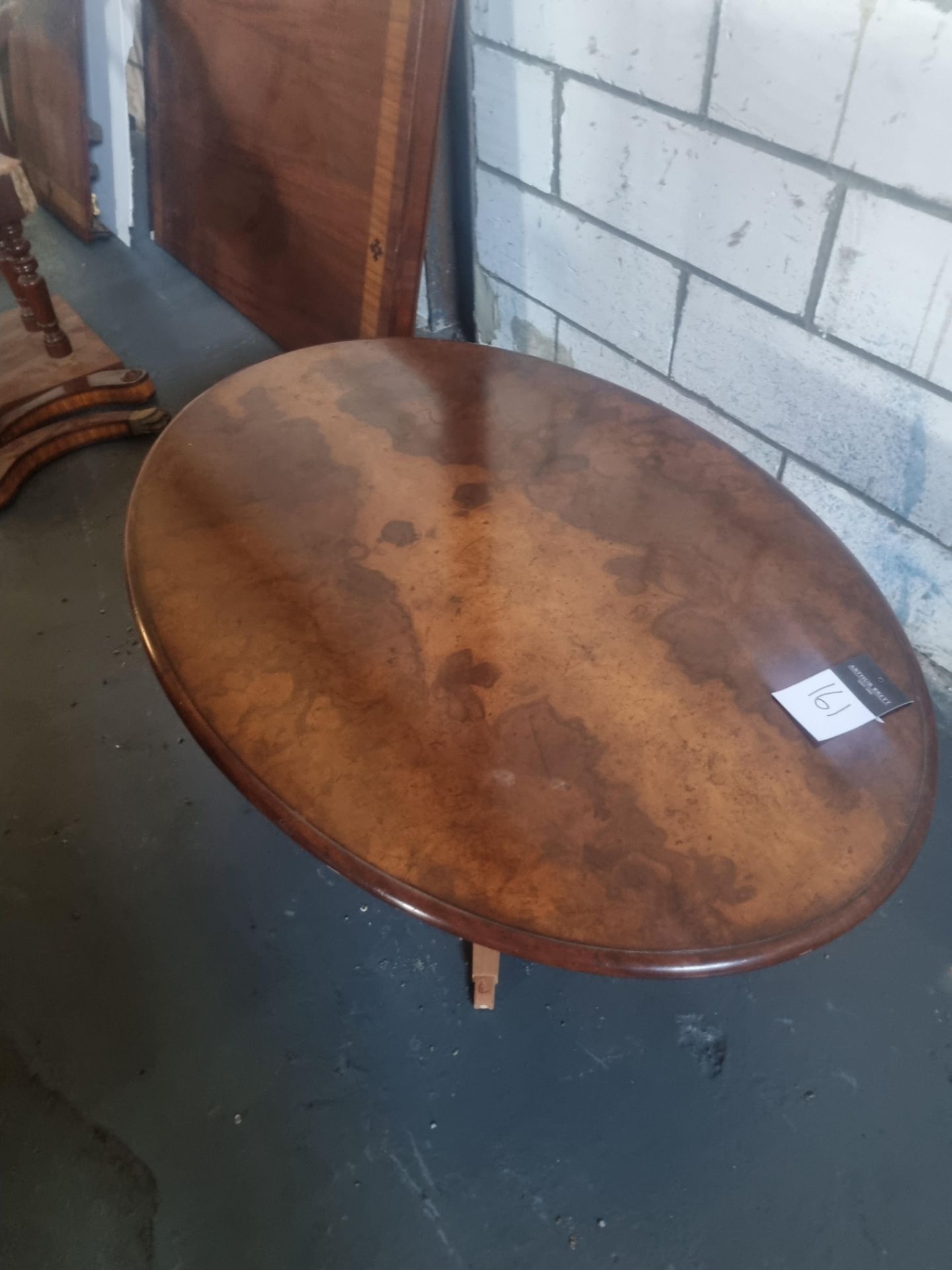 Needs Repair/Finishing Arthur Brett Mahogany Coffee Table On One Pedestal With Four Legs (Missing