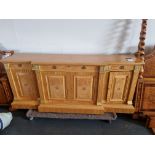 Arthur Brett Burr Maple Credenza With Drawers And Cupboards With Heaps Of Detail Height 92cm Width