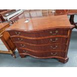Arthur Brett Mahogany Commode In Antique X Finish Stunning Detail And Eye Catching Curves Height