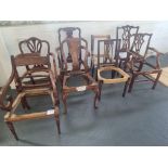 8 X Assortment Of Arthur Brett Chairs Frames
