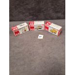 3x boxed Tomy diecast vehicles comprising of; #10 Subaru Sambar Bakery, #82 Pizza Delivery Bike & #