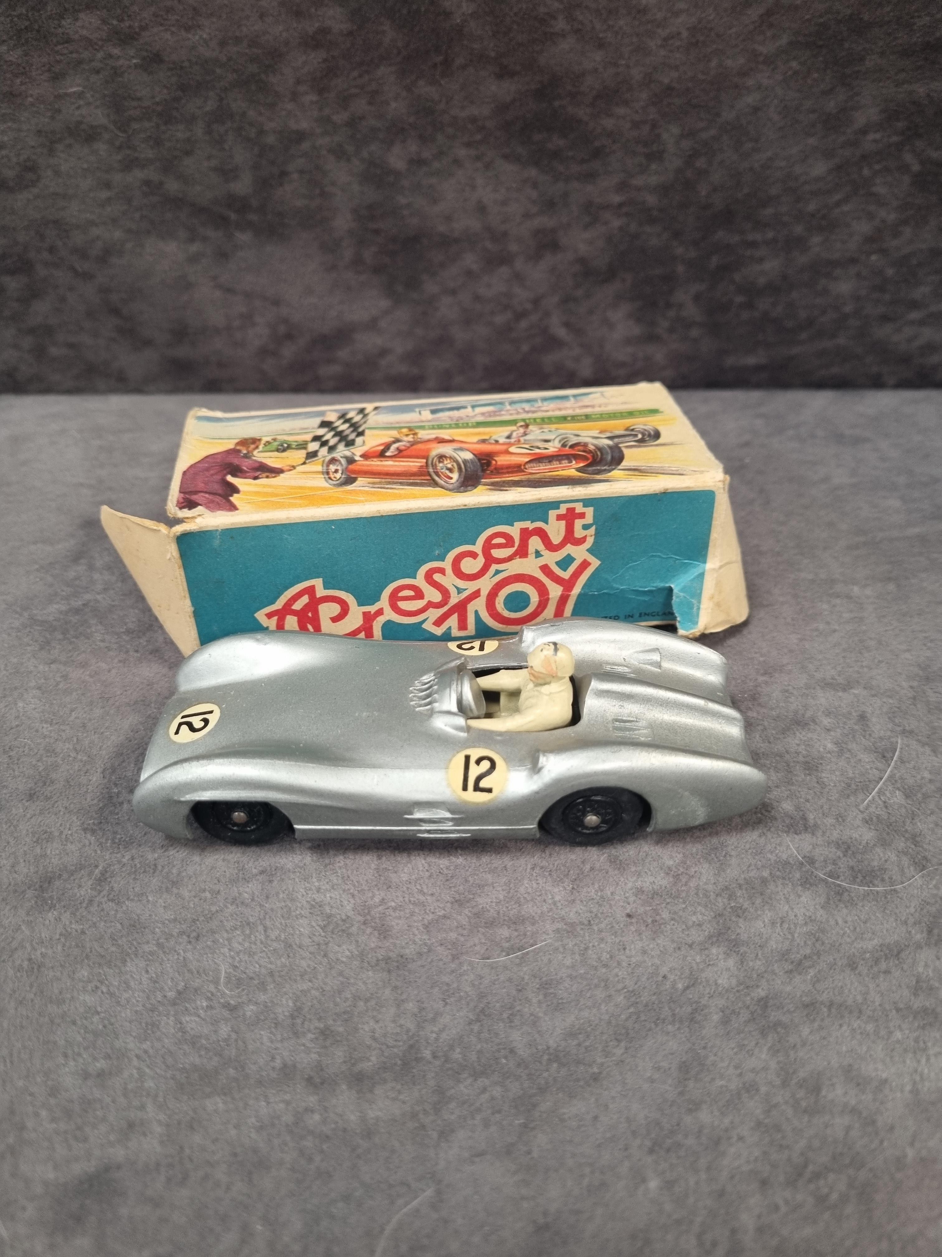 Crescent Toys diecast #1284 Mercedes Benz 2.5 Grand Prix Racing car in box (missing one end flap and - Image 3 of 4