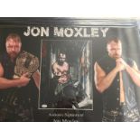 Jon Moxley Signed Wrestling Display JSA WWE