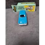 Jouet Minialuxe Ford Anglia in blue with leaflet in box Quite Rare