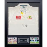 Steve Smith Signed And Framed Australia Cricket Jersey Complete With Certificate Of Authenticity