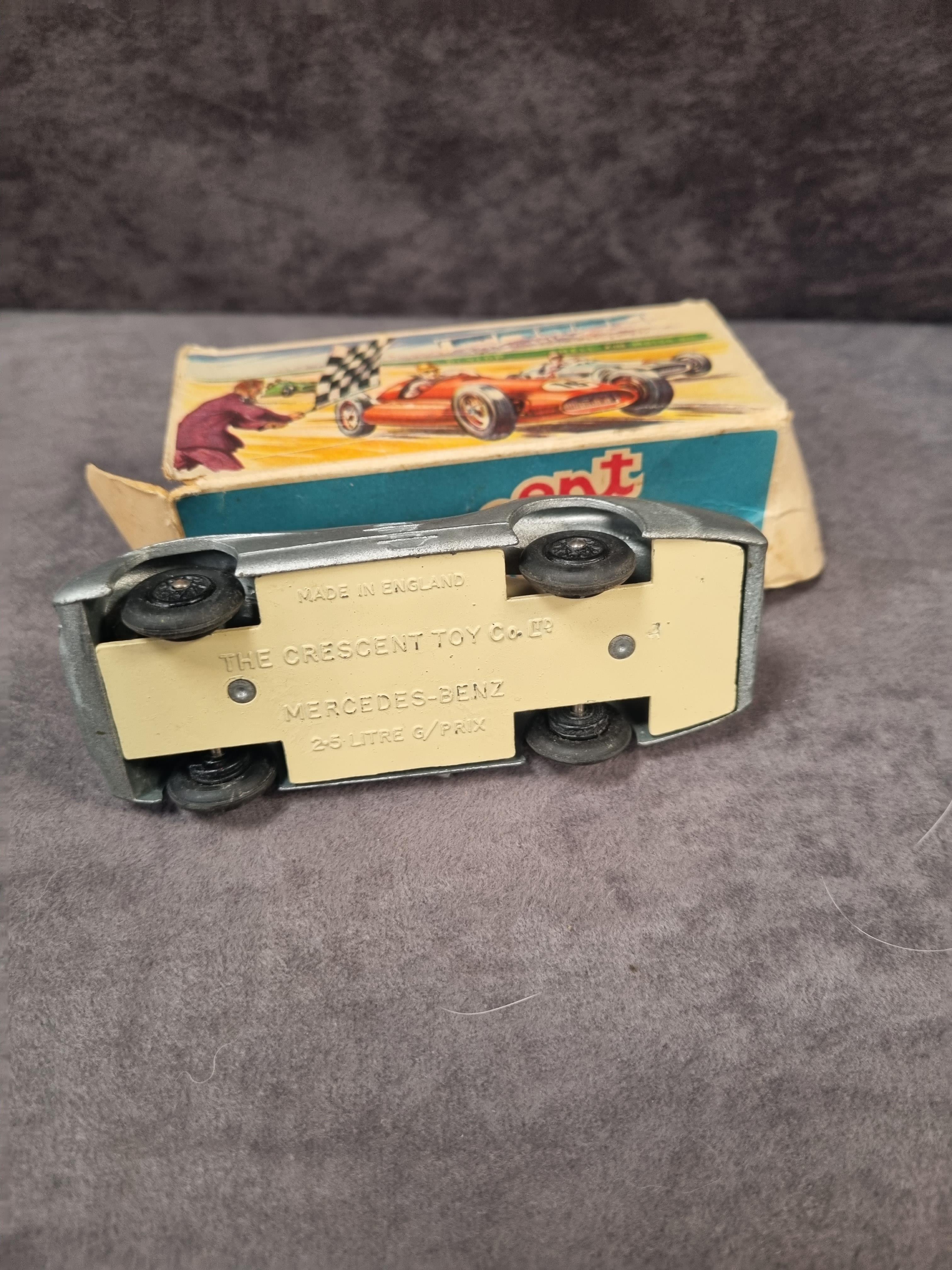 Crescent Toys diecast #1284 Mercedes Benz 2.5 Grand Prix Racing car in box (missing one end flap and - Image 4 of 4