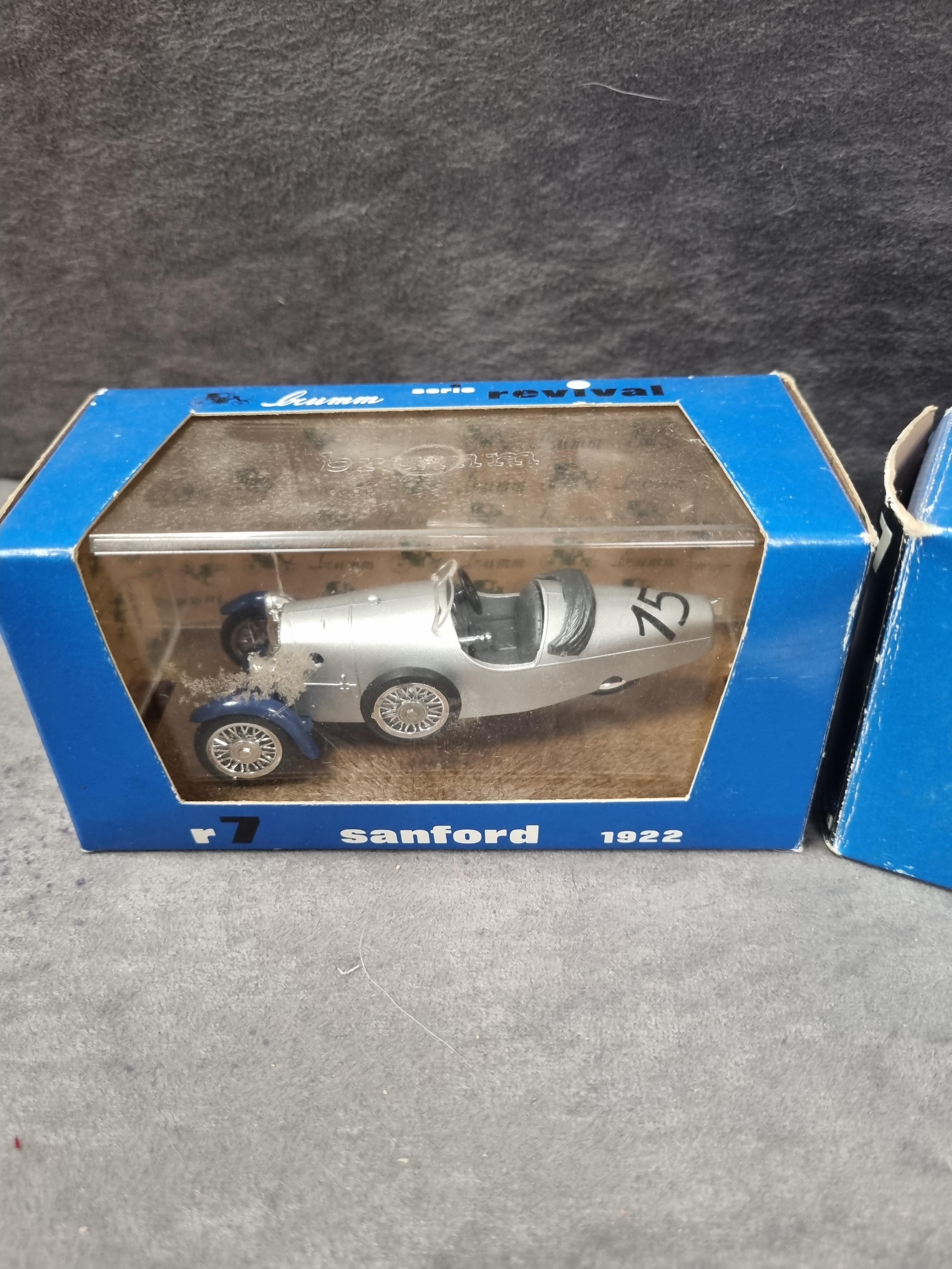 2x Brumm revival cyclecar diecast vehicles#r7 Sandford 1922 in boxes - Image 3 of 3